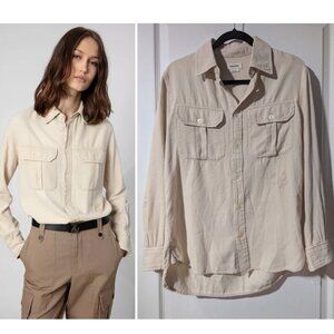 Zadig & Voltaire | Teros Cotton Button-Down Shirt In Sugar